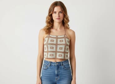 sandały wiązane na łydce ccc: Jennyfer, Top damski, rozmiar L — 7