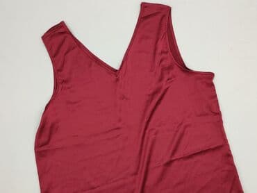 czerwona bluzki z dekoltem v: Top damski, rozmiar L — 2