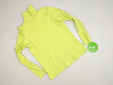 limonkowy sweter reserved: Golf damski, rozmiar S — 2