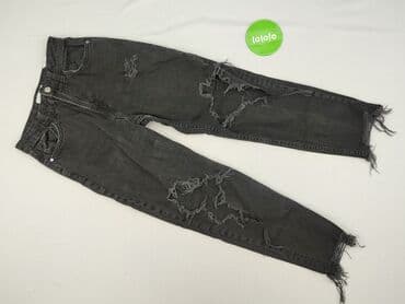 czarne jeansy stradivarius: Bershka, Jeansy damskie, XS — 2