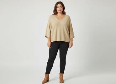 bluzki nietoperz plus size: Sweter damski, rozmiar 8XL — 6