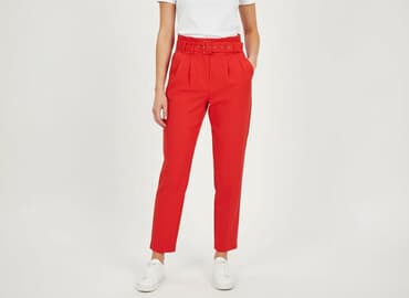 buty na koturnie deichmann: Topshop, Spodnie materiałowe damskie, rozmiar S — 6