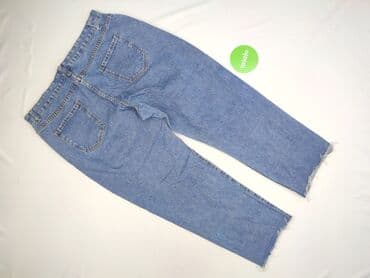 dżinsy z dziurami z wysokim stanem: Jeansy damskie, rozmiar XL — 4