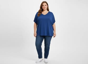 bluzki nietoperz plus size: Bluzka damska, rozmiar 5XL — 6