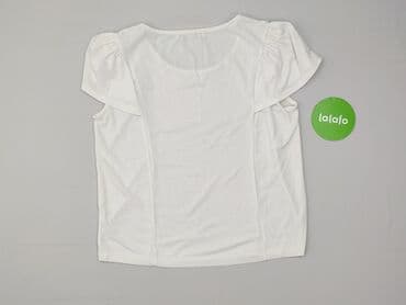 biała bluzka z krótkim rękawem reserved: Bluzka damska, rozmiar S — 4