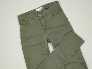 marynarka khaki h m: H&M L.O.G.G., Spodnie materiałowe damskie, M — 1