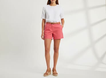 spodenki bawełniane damskie duże rozmiary: Papaya, Szorty damskie, rozmiar XL — 7