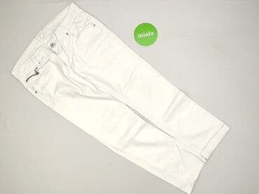 białe jeansy z wysokim stanem: Amisu, Jeansy damskie, rozmiar S — 2