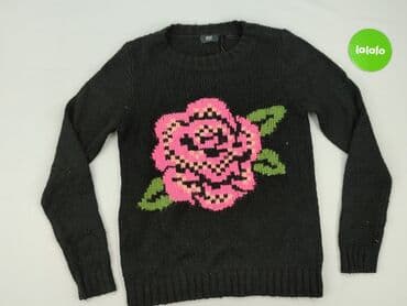 czarna sukienka i szary sweter: F&F, Sweter damski, rozmiar S — 2