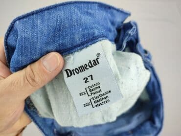 cropped blue jeans: Dromedar, Spodnie 3/4 damskie, rozmiar S — 5