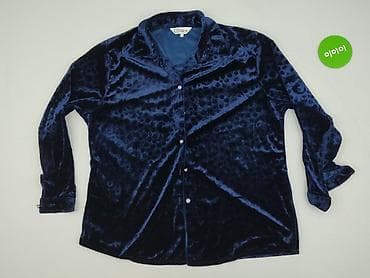 szafirowa bluzki: Koszula damska, rozmiar 5XL — 2