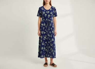 mohito sukienka niebieska w kwiaty: Sukienka damska, rozmiar S — 6