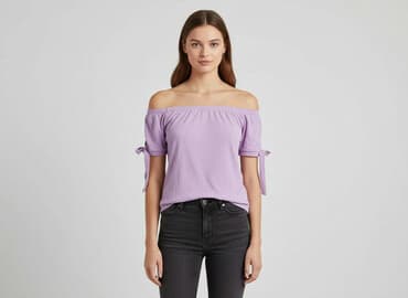 top z odkrytymi ramionami stradivarius: Miss Selfridge, Bluzka damska, rozmiar L — 7