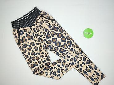 leopard print jeans: Leopard, Spodnie materiałowe damskie, rozmiar M — 2