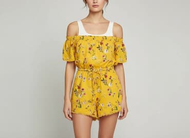 kombinezon z frędzlami zara: Bershka, Kombinezon damski, rozmiar M — 8