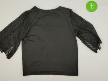 czarne bluzki rekaw 3 4: Bluzka damska, rozmiar L — 3