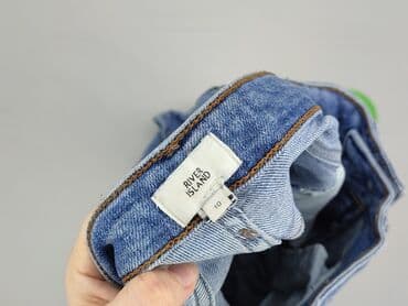 srebrne sandały reserved: River Island, Jeansy damskie, M — 4