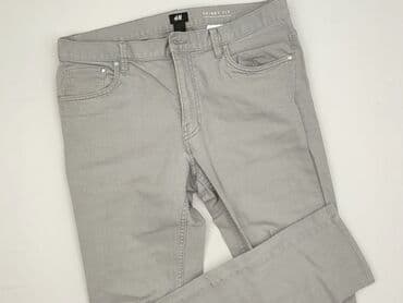jeansy damskie podarte: H&M, Spodnie materiałowe damskie, rozmiar L — 1
