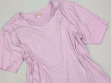 liliowy garnitur damski: Bluzka damska, rozmiar XL — 1