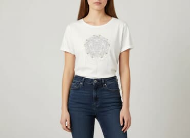 koszulka z jednorożcem damska: T-shirt damski, rozmiar S — 1