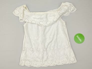 haft angielski bluzka: Peacocks, Bluzka damska, rozmiar L — 3