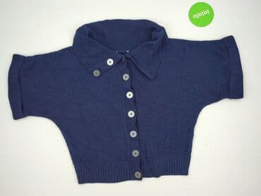 sweter z krótkim rękawem męski: Kardigan damski, rozmiar One size — 2