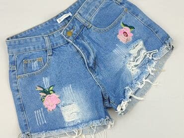 krótkie spodenki z dzinsów: SZACHOWNICA, Szorty damskie, rozmiar L — 1