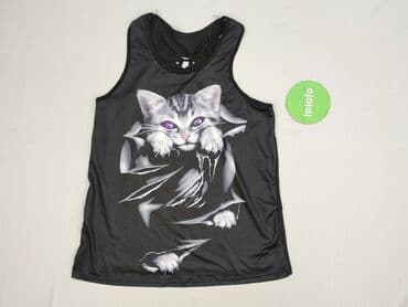 ubrania z kotami: T-shirt damski, rozmiar S — 3