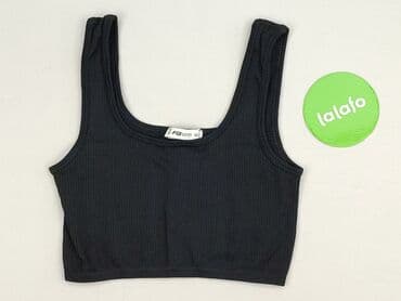 top z piórami czarny: FB Sister, Top damski, XS — 2