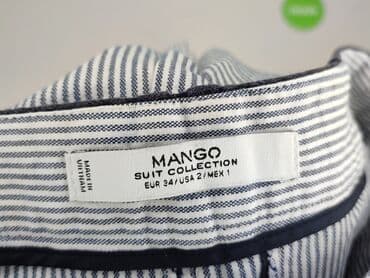stradivarius spodnie w paski: Mango, Spodnie materiałowe damskie, rozmiar XS — 4