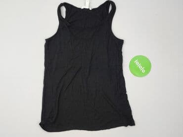 czarne bluzki basic: H&M Mama, Top damski, rozmiar S — 2