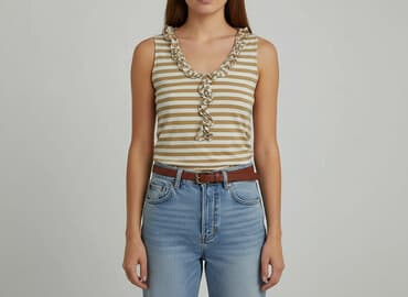 bluzki basic w paski: Street One, Women`s T-shirt, size S — 1