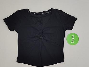 czarny top cropp: Top damski, rozmiar S — 2