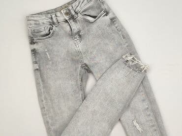 baggy grey jeans: Denim Co, Jeansy damskie, rozmiar S — 1