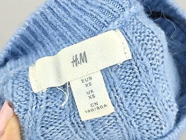 niebieski sweter hm: H&M, Sweter damski, rozmiar XS — 6
