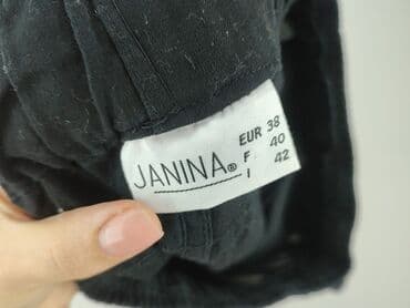 monnari czarne spodnie: Janina, Spodnie materiałowe damskie, rozmiar M — 4