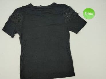 czarne t shirty damskie w serek: T-shirt damski, rozmiar XL — 3