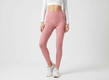 legginsy błyszczące lycra: Legginsy Sportowe damskie, rozmiar S — 1