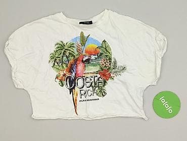 pull and bear white top: Bershka, Top damski, rozmiar XS — 2