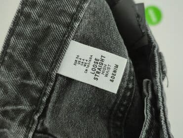 czarne spodnie z wysokim stanem reserved: Jeansy damskie, S — 6