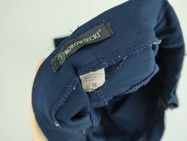 Women: Material trousers for women, size 4XL (EU 48) — 4