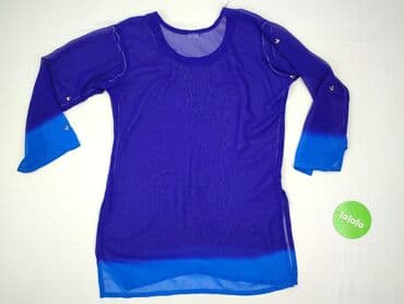 niebieska satynowa sukienka zara: Women's blouse, size L (EU 40) — 3