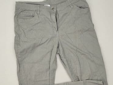 szare szerokie jeansy: Bpc bonprix collection, Spodnie materiałowe damskie, rozmiar 3XL — 1