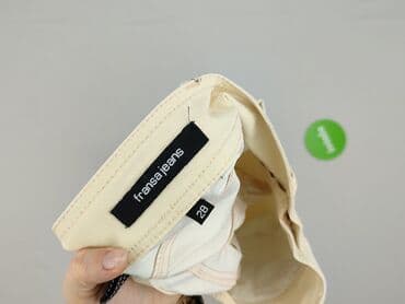 beżowe spodnie z wysokim stanem zara: Jeansy damskie, S — 4