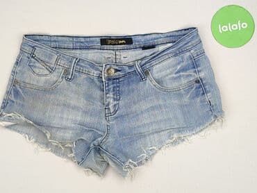 krótkie spodenki z wysokim stanem poszarpane: Szorty damskie, rozmiar M — 2