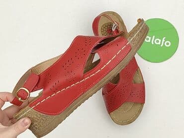 czerwone sandaly ccc: Sandały damskie, rozmiar 38 — 6