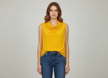 żółte bluzki z krótkim rękawem: Bluzka damska, rozmiar M — 7