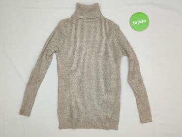 koszulka z prazkowanej dzianiny: Sweter damski, rozmiar S — 2