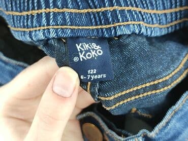 białe spodnie hello kitty: Джинси, Kiki & Koko, 7 р., 122, стан - Ідеальний — 4