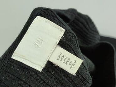 sukienki prążkowana czarna: H&M, Sukienka damska, rozmiar M — 4